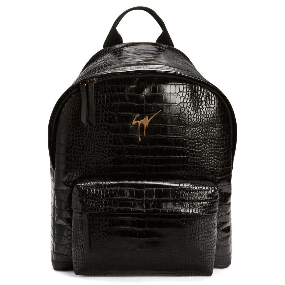 Giuseppe Zanotti Bud Black Crocodile Backpack